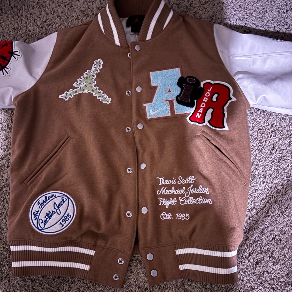 Jordan x Travis Scott Flight Varsity Jacket